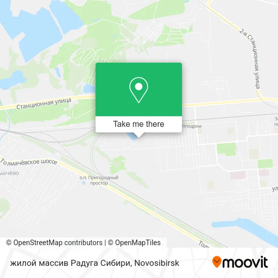 жилой массив Радуга Сибири map