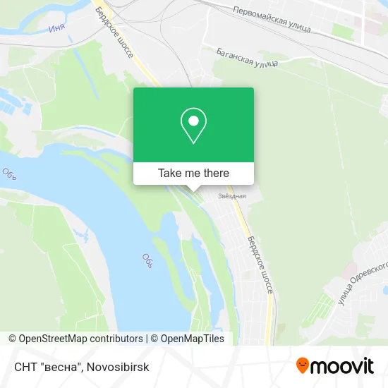 СНТ "весна" map