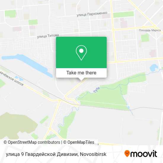 улица 9 Гвардейской Дивизии map