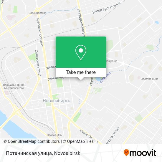 Потанинская улица map
