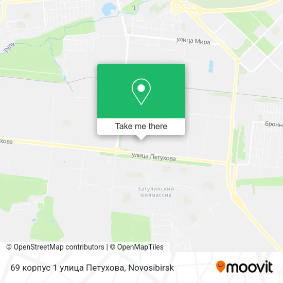 69 корпус 1 улица Петухова map