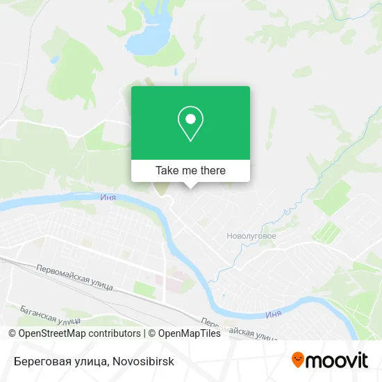 Береговая улица map