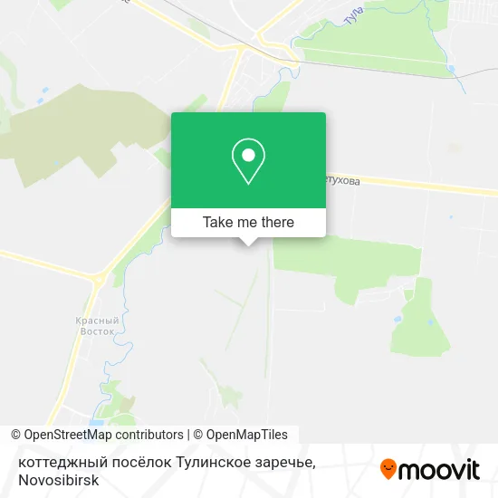 коттеджный посёлок Тулинское заречье map