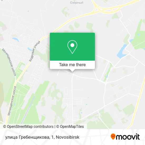 улица Гребенщикова, 1 map