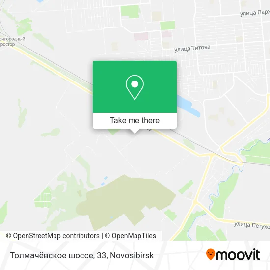 Толмачёвское шоссе, 33 map