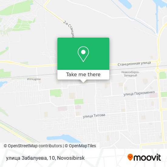 улица Забалуева, 10 map