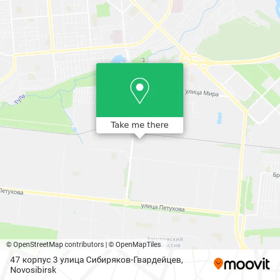 47 корпус 3 улица Сибиряков-Гвардейцев map