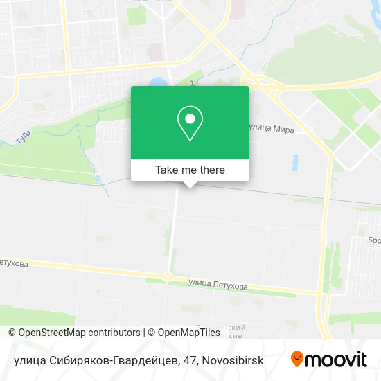 улица Сибиряков-Гвардейцев, 47 map