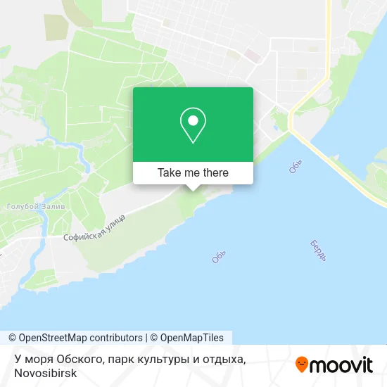 У моря Обского, парк культуры и отдыха map