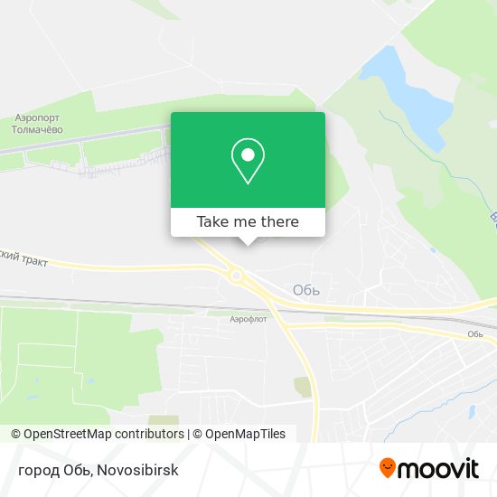 город Обь map