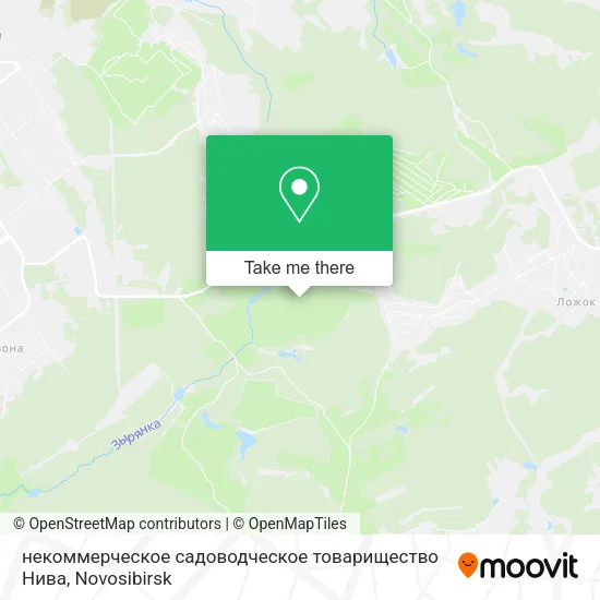 некоммерческое садоводческое товарищество Нива map