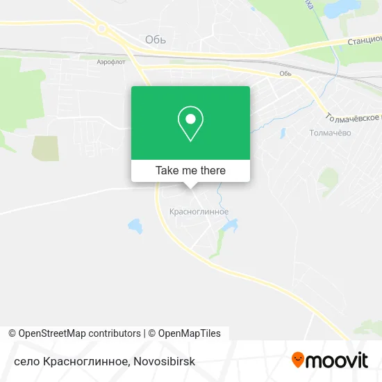 село Красноглинное map