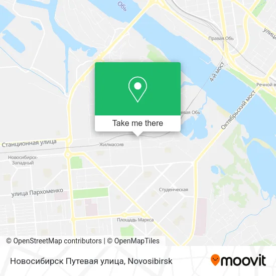 Новосибирск Путевая улица map