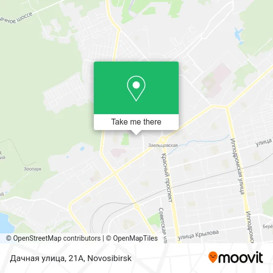 Дачная улица, 21А map