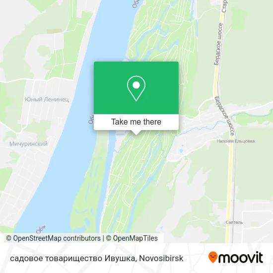 садовое товарищество Ивушка map