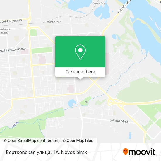 Вертковская улица, 1А map