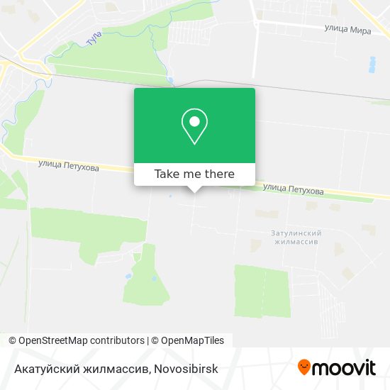 Акатуйский жилмассив map