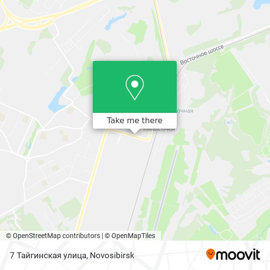 7 Тайгинская улица map