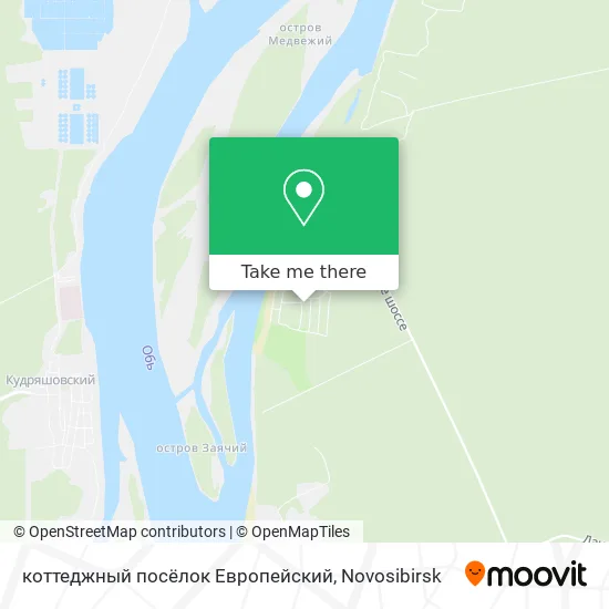 коттеджный посёлок Европейский map