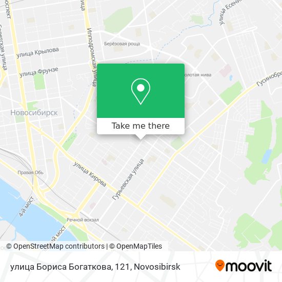 улица Бориса Богаткова, 121 map