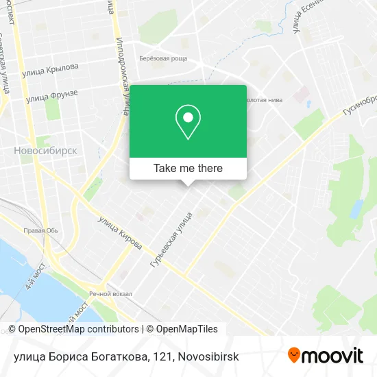 улица Бориса Богаткова, 121 map