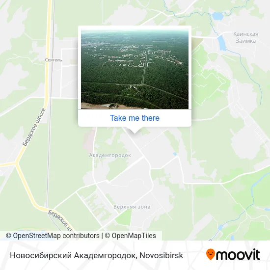 Новосибирский Академгородок map