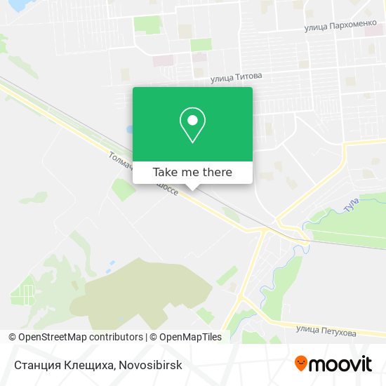 Станция Клещиха map