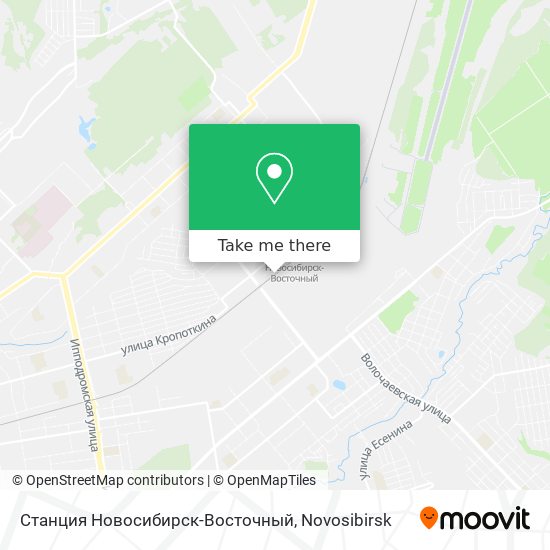 Станция Новосибирск-Восточный map