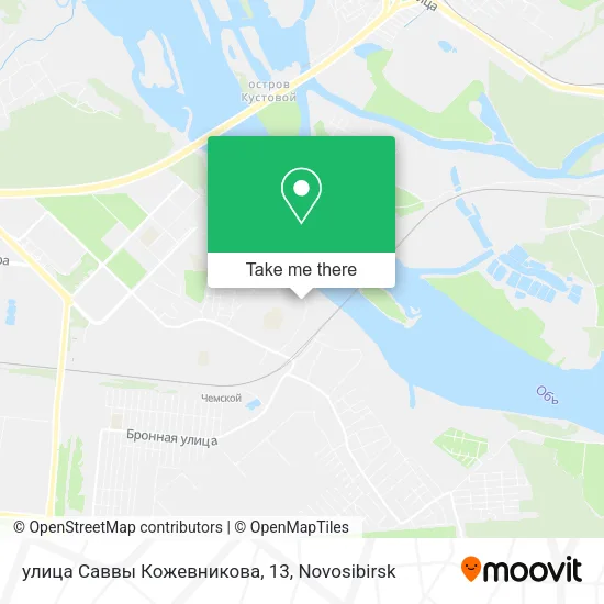 улица Саввы Кожевникова, 13 map