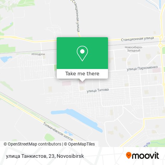 улица Танкистов, 23 map