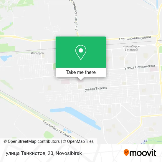улица Танкистов, 23 map