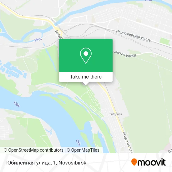 Юбилейная улица, 1 map
