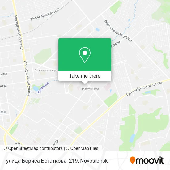улица Бориса Богаткова, 219 map
