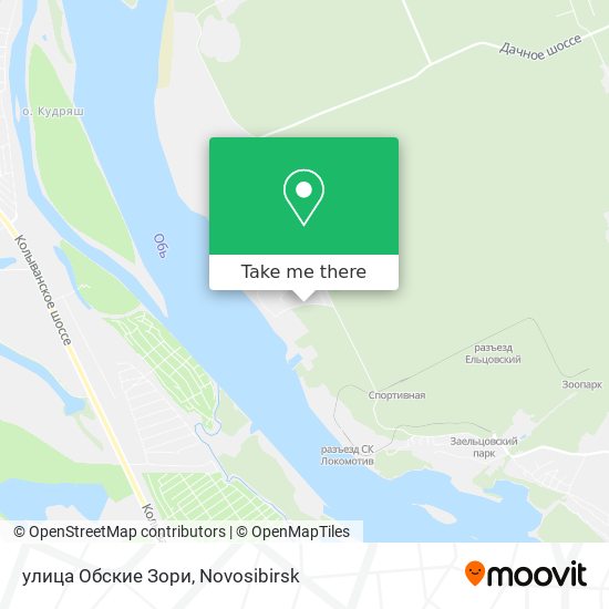 улица Обские Зори map