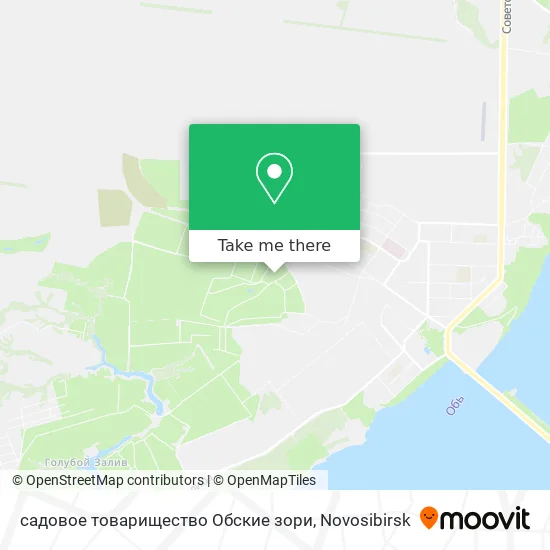 садовое товарищество Обские зори map