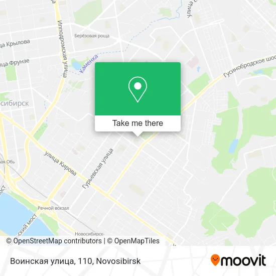Воинская улица, 110 map