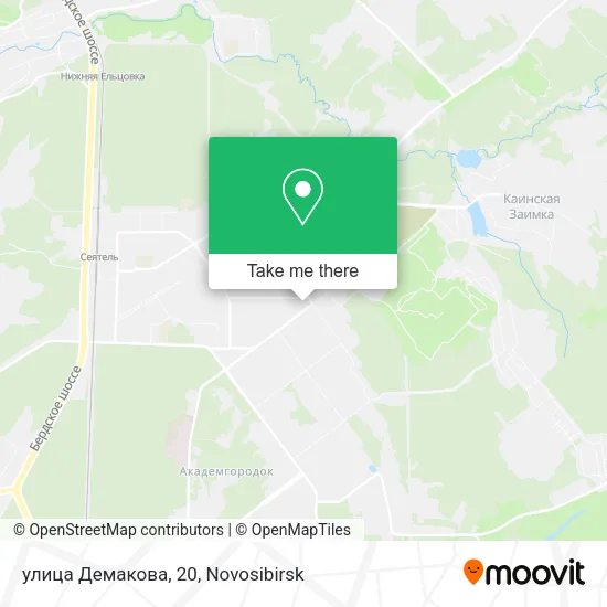 улица Демакова, 20 map