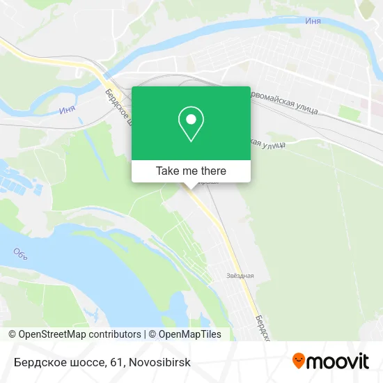 Бердское шоссе, 61 map