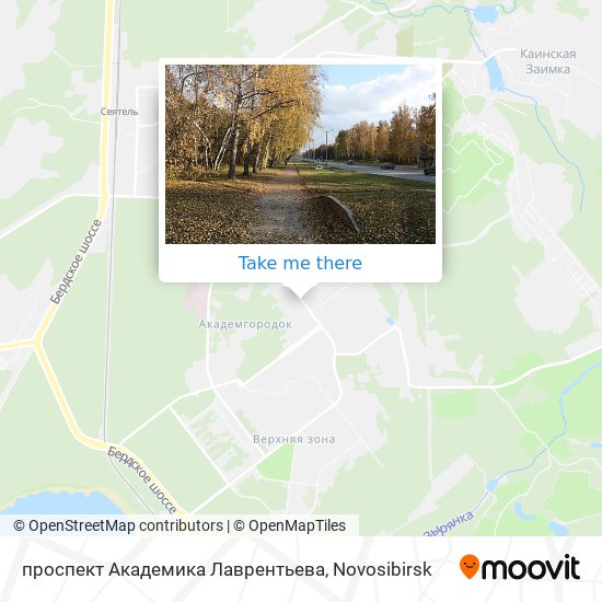 проспект Академика Лаврентьева map