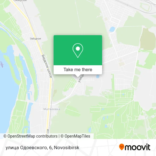 улица Одоевского, 6 map