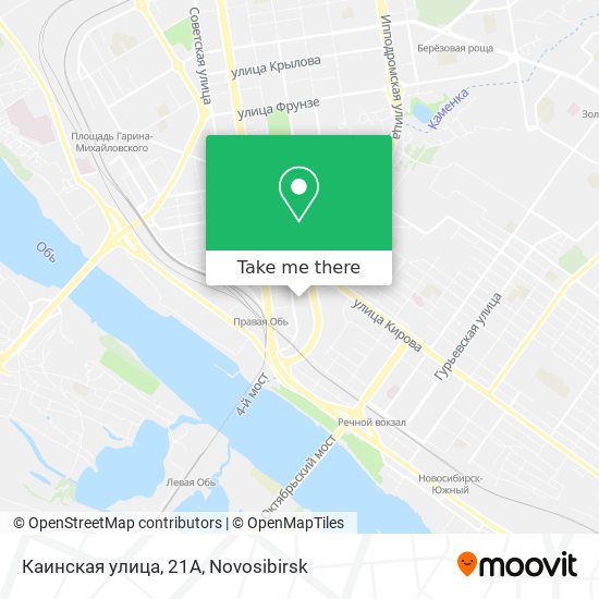 Каинская улица, 21А map