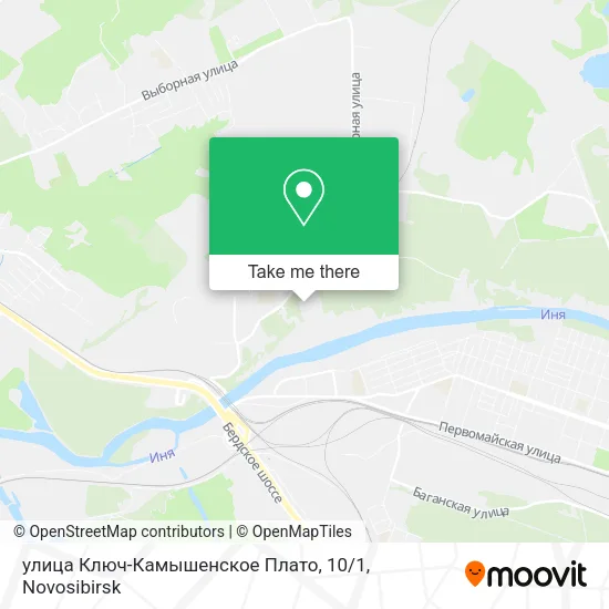улица Ключ-Камышенское Плато, 10 / 1 map