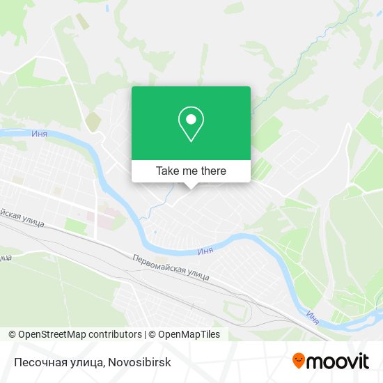 Песочная улица map
