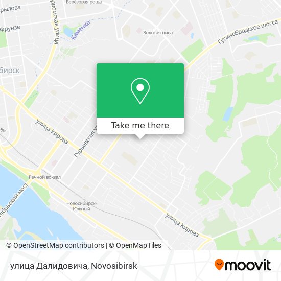улица Далидовича map