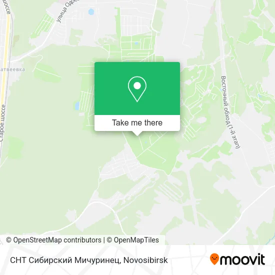 СНТ Сибирский Мичуринец map