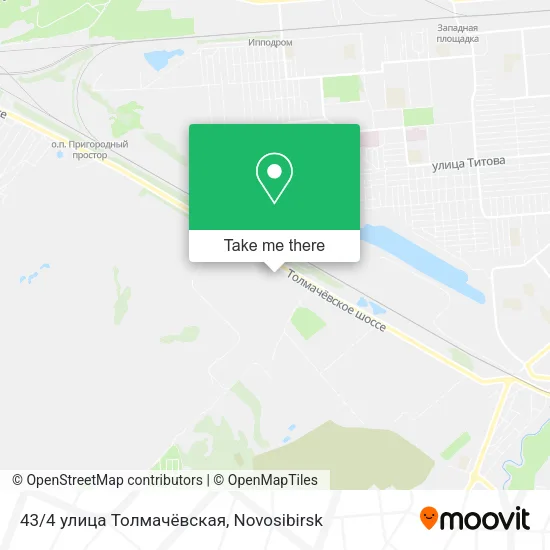 43/4 улица Толмачёвская map