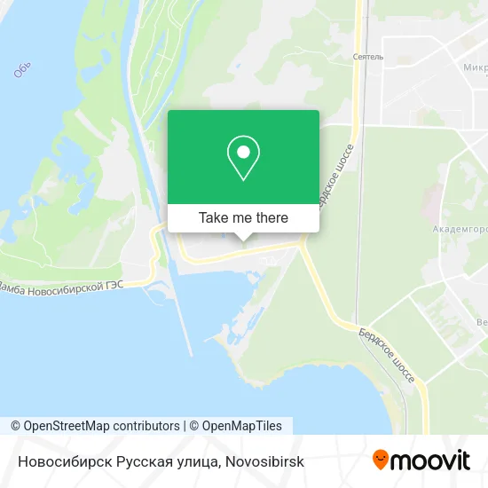 Новосибирск Русская улица map