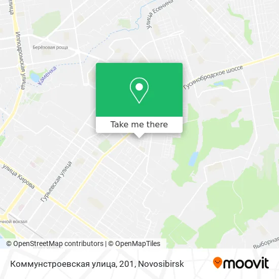 Коммунстроевская улица, 201 map