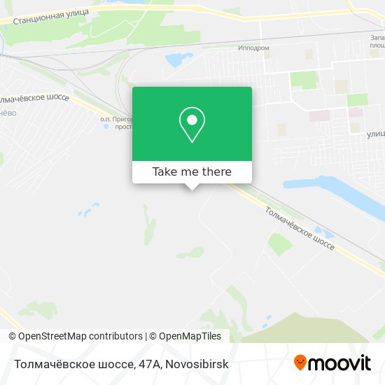 Толмачёвское шоссе, 47А map