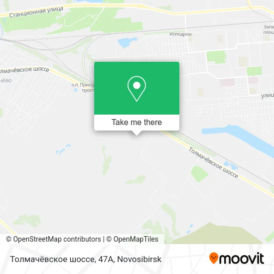 Толмачёвское шоссе, 47А map